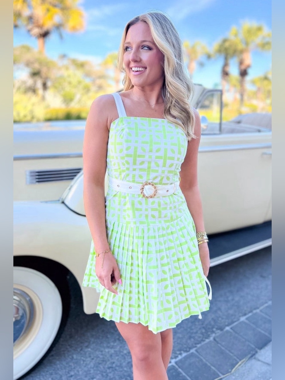 TIMELESS FIT AND FLARE DRESS WITH ELEGANT PLEATING - Picture 6 of 6